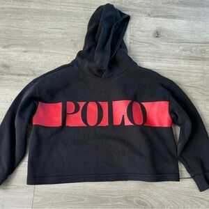 POLO Ralph Lauren Girls Crop Hoodie size 8-10